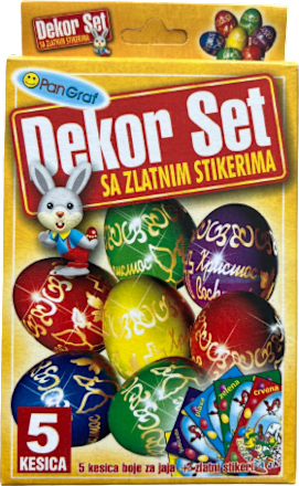 Dekor Set sa zlatnim stikerima Dekoracije