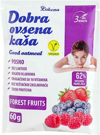 Ovsena kaša - šumsko voće Dobra ovsena kaša