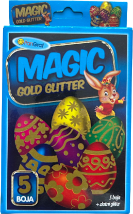 Magic Gold Glitter boja za jaja Dekoracije