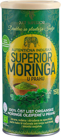 Organska INDIJSKA SUPERIOR MORINGA U PRAHU JUST SUPERIOR
