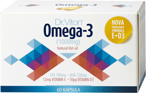Omega-3 1000 mg prirodno riblje ulje Dr. Viton