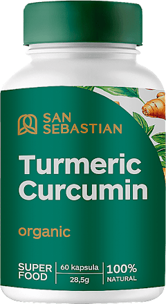 Turmeric Curcumin organic kapsule San Sebastian