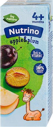 Voćni sok – jabuka i šljiva, 4+ mjeseca Nutrino