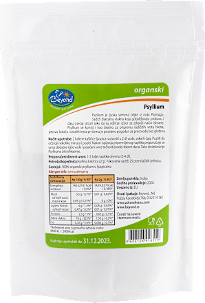 ORGANSKI Psyllium u ljuspicama Beyond