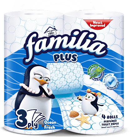 Ароматизирана тоалетна хартия Ocean Fresh familia