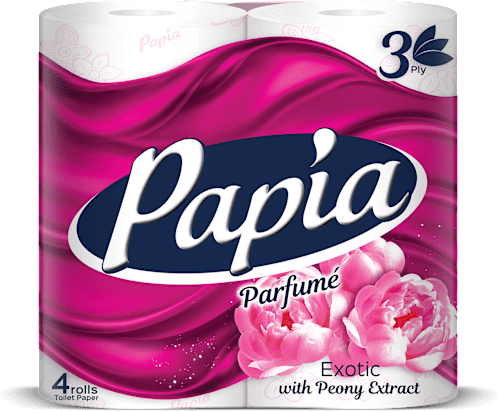 Трипластова тоалетна хартия Exotic Papia