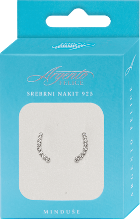 FELICE M3 minđuše - niz tačkica Argento FELICE