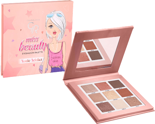 Палитра сенки miss beauty nude addict GOLDEN ROSE
