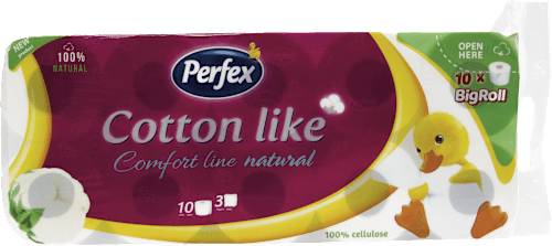 Cotton like - Comfort line natural toaletni papir 3-slojni Perfex