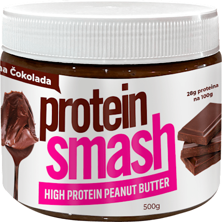 Proteinski namaz od tamne čokolade i kikiriki putera protein smash