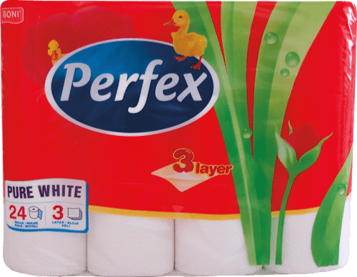 PURE WHITE toaletni papir 3-slojni Perfex