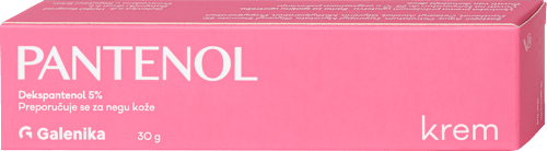 Pantenol krema - dekspantenol 5% Galenika