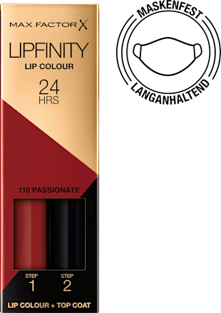 Lippenstift Liquid Lipfinity 24h 110 Passionate MAX FACTOR