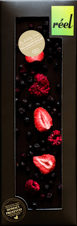 Tamna čokolada bez šećera sa voćem réel CHOCOLATE