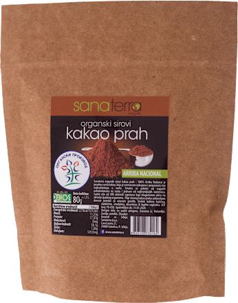 Organski sirovi kakao prah sanaterra