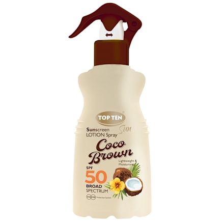 Sun Coco Brown losion za zaštitu od sunca, u spreju, SPF 50 TOP TEN