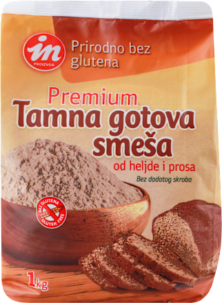 Bezglutenska Premium tamna gotova smeša, od heljde i prosa  Aleksandrija