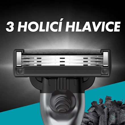 Mach3 Charcoal náhradní hlavice Gillette