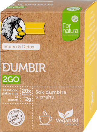 ĐUMBIR 2GO - sok od đumbira u prahu, 20x2g Fornatura