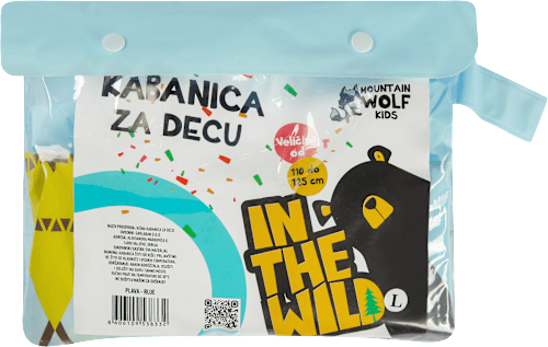 IN THE WILD ADVENTURE kišna kabanica za decu - plava, veličina: 110-125cm MOUNTAIN WOLF KIDS