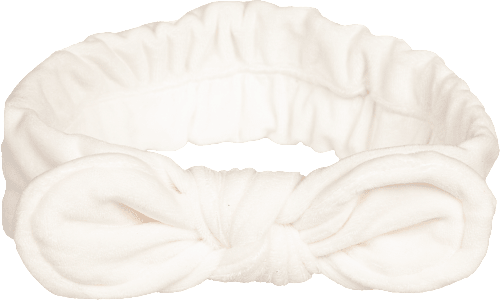 Plišana traka za kosu - bela SKINTEMPLE