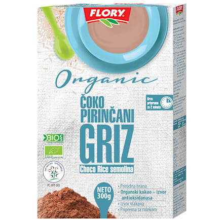 Organic čoko pirinčani griz  FLORY