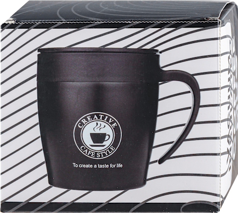 Termos šolja za kafu sa kašikom - crna, zapremina: 330 ml Nexus