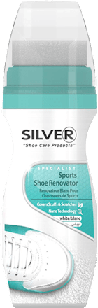 Възстановяваща бяла боя за спортни обувки Silver