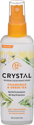 Dezodorant s kamilico in zelenim čajem Crystal
