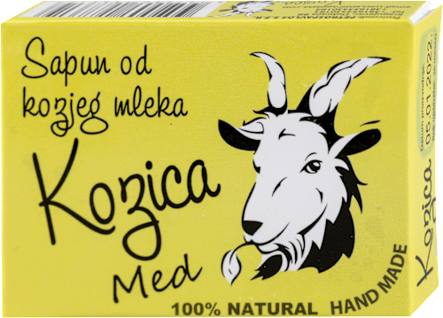 Čvrsti sapun za negu kože - kozje mleko i med Kozica