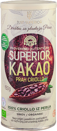 SUPERIOR KAKAO PRAH CRIOLLO 150g JUST SUPERIOR