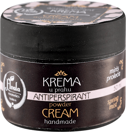 Prirodni dezodorans, antiperspirant krema u prahu - miris proleća Hvala