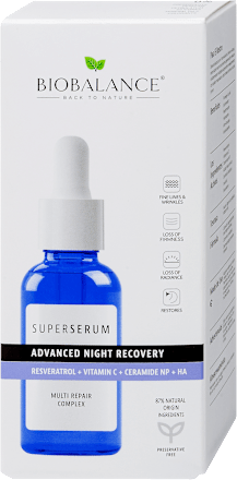 Arcszérum éjszakai reveratrollal és C vitaminnal BIOBALANCE