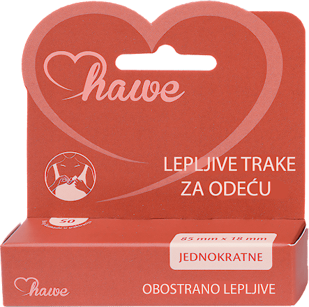 Dvostrane lepljive trake za odeću - 50 jednokratnih traka hawe