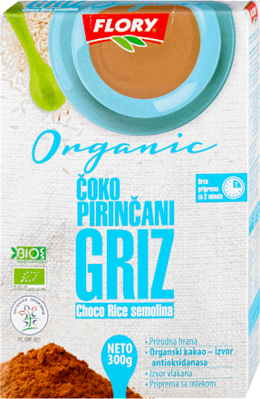 Organic čoko pirinčani griz  FLORY