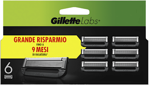 Lame di ricambio per rasoio Labs pack speciale Gillette