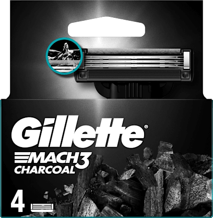 Резервни ножчета за бръснене Mach3 Charcoal Gillette