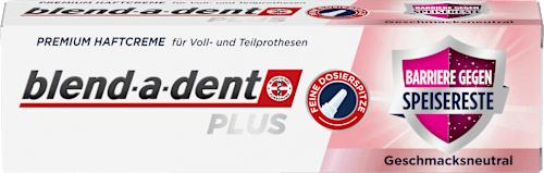 Haftcreme Barriere gegen Speisereste blend-a-dent