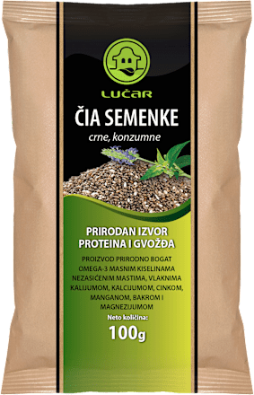 ČIA SEMENKE - crne, konzumne LUČAR