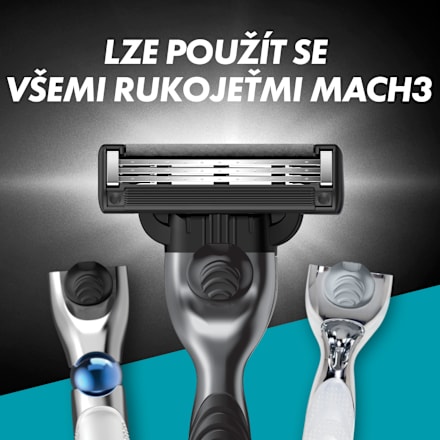 Mach3 Charcoal náhradní hlavice Gillette