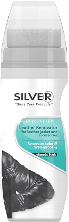 Черна течна боя за кожени якета и аксесоари Silver