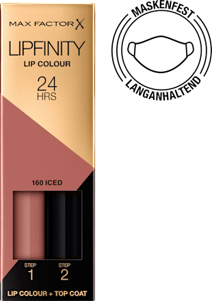 Lippenstift Lipfinity 160 Iced MAX FACTOR