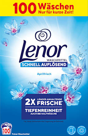 Vollwaschmittel Pulver Aprilfrisch Lenor