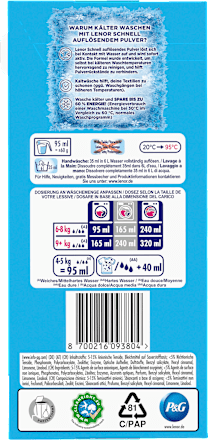 Vollwaschmittel Pulver Aprilfrisch Lenor