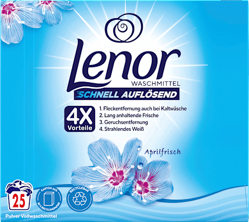 Vollwaschmittel Pulver Aprilfrisch Lenor