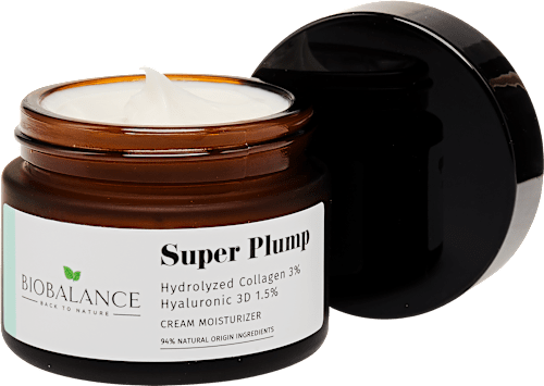 Arckrém Super Plump feltöltő hatással hialuronsavval és kollagénnel BIOBALANCE