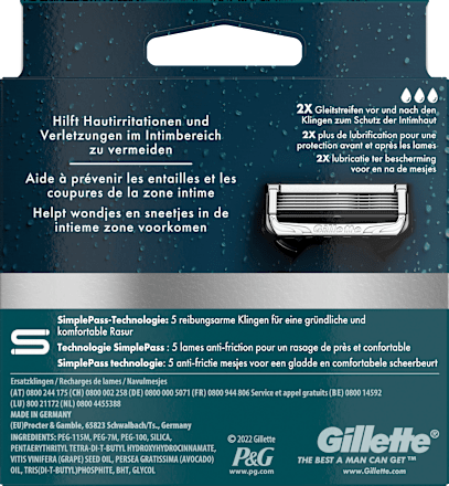 Rasierklingen, Intimate Gillette INTIMATE