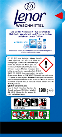 Vollwaschmittel Pulver Aprilfrisch Lenor