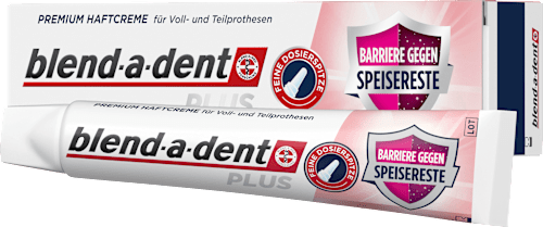 Haftcreme Barriere gegen Speisereste blend-a-dent
