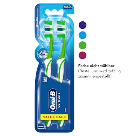 Zahnbürste Complete Doppelpack Mittel Oral-B
